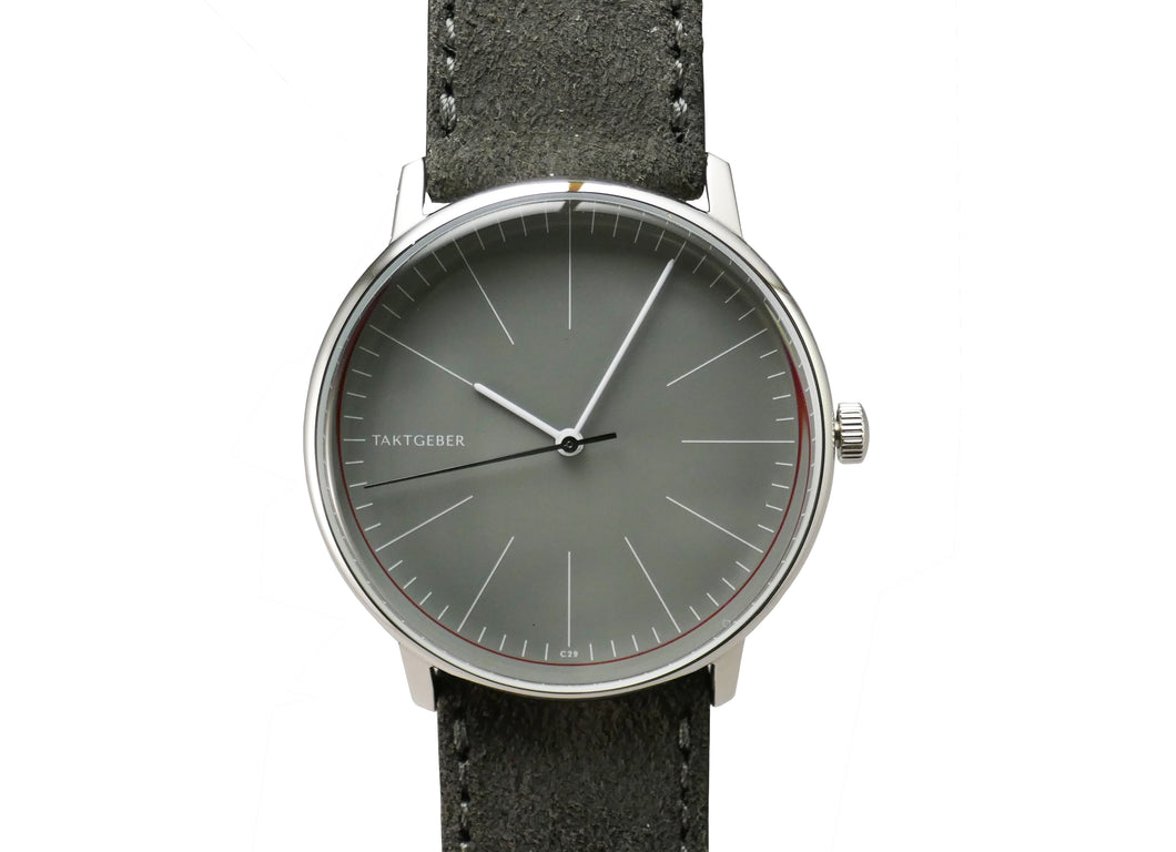J | C29 Graue Linie | Graues Wildleder-Armband